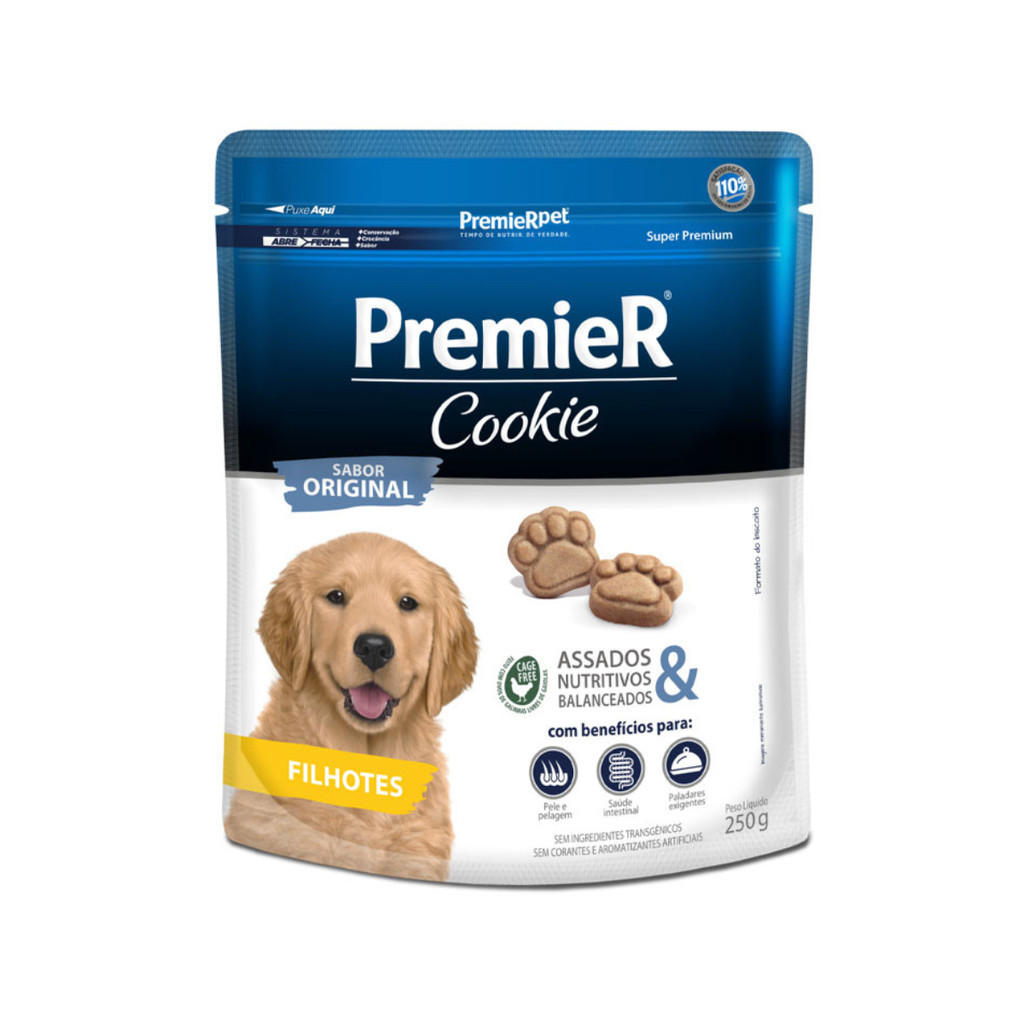 Biscoito Premier Cookie Fit para Caes Filhotes 250g | Shopee Brasil