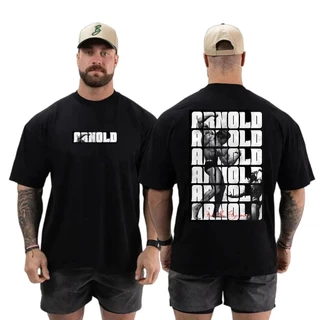 Camiseta Oversized Musculação Arnold Grande Algodão Streetwear Casual Treino Academia Novo