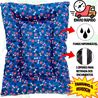 Cama Para Cachorro Grande 95x65cm Fundo Impermeável Lavavel Cama Pet G Caminha De Cachorro