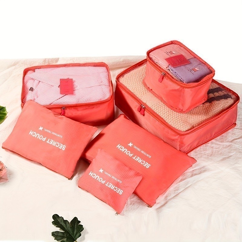 Organizador De Mala De Bagagem Viagem Kit 6 Necessaire Bolsa
