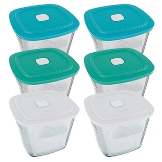 Tigela Marinex Facilita VAP Alta 1L 4000721 com Tampa|Cores Sortidas - Embalagem com 6 Peças em Oferta na Shopee