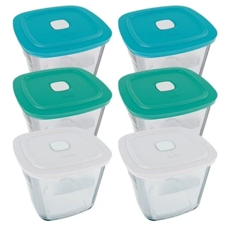 Tigela Marinex Facilita VAP Alta 1L 4000721 com Tampa|Cores Sortidas - Embalagem com 6 Peças em Oferta na Shopee