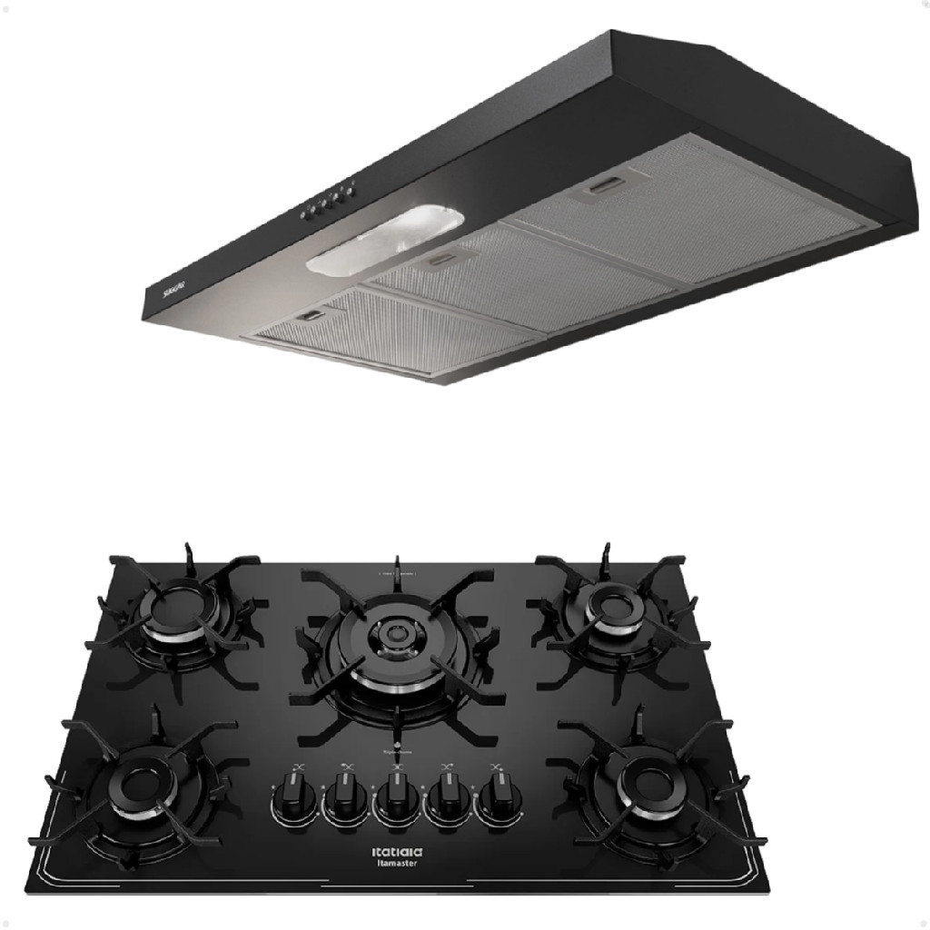 Kit Depurador De Ar 80cm + Cooktop Itamaster 5 Bocas | Shopee Brasil