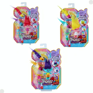 Boneca Trolls Cabelos Pops Com Acessórios - Mattel