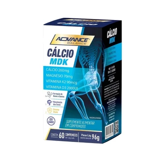 Calcio MDK 1.6g Advance 60 cpr em Oferta na Shopee
