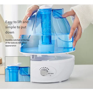 Umidificador de ar com tanque de água grande de 2,5L, desligamento automático sem água e 24 horas de trabalho, umidificador silencioso de 28dB sem BPA para quarto