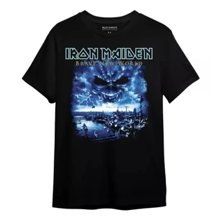 Camiseta - Iron Maiden - Brave New Word camisa unissex adulto e plus