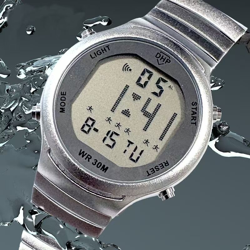 W9815] Relógio digital original à prova d'agua masculino presente