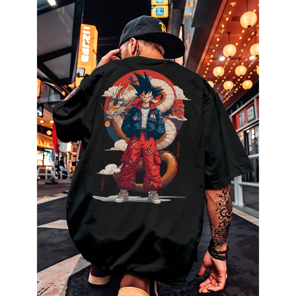  Camisa Camiseta Streetwear Goku Skate Anime 
