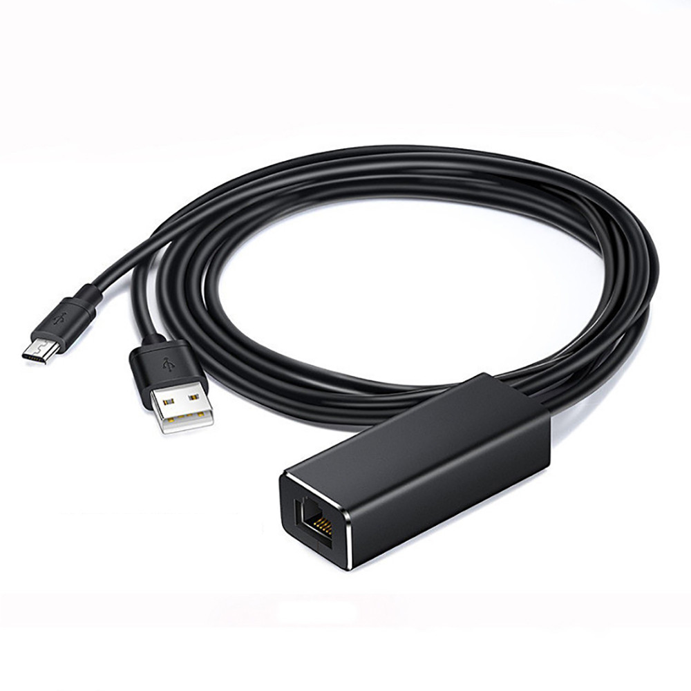 Adaptador Ethernet Compatível Com Fire TV Stick Micro USB Para RJ45 ...