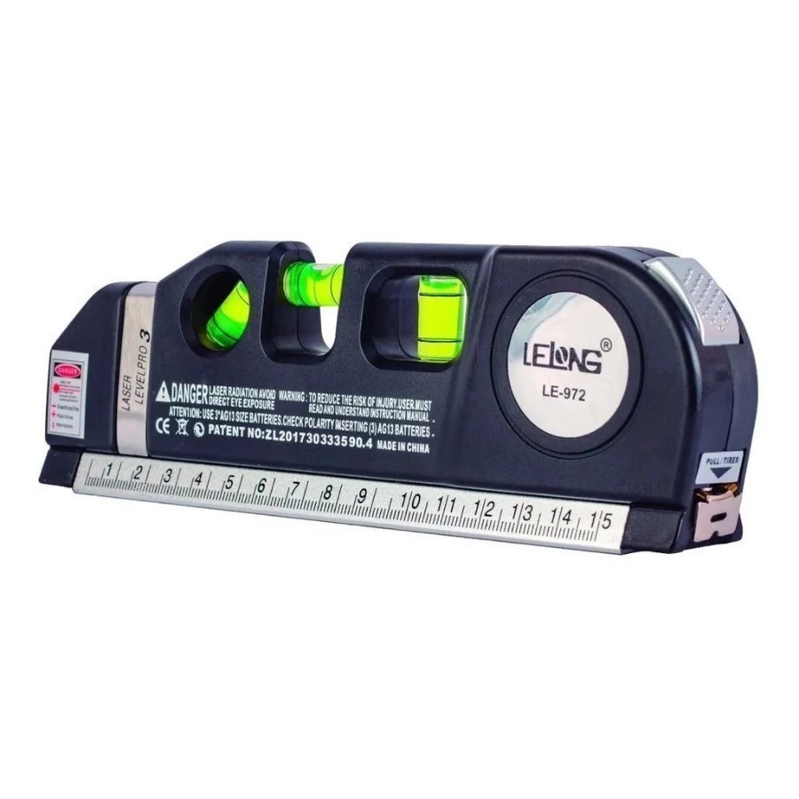 Nível Laser Multifuncional Level Pro3 - Precisão Profissional com 3 Linhas e Trena Integrada