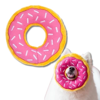 ZippyPaws Pelúcia Para Cães Donuts Morango Tamanho M