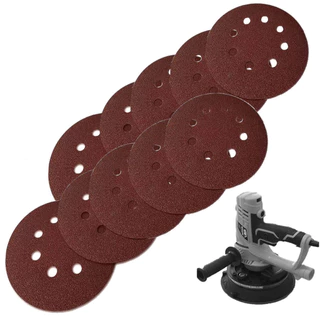 10 Disco Lixa Velcro 180mm Grão 120 Lixadeira Parede Wagner em Oferta na Shopee