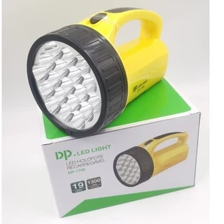 Lanterna 19 Leds Potente Bivolt Recarregável Holofote Super Forte Peca/camping dp dp-1706
