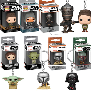 Funko Pop Star Wars Keychain IG-11 Ahsoka Tano A Criança Bady Yoda Darth Vader Ação Figura Chaveiro Modelo Doll