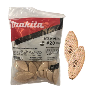 Biscoito para Fresadora de Junção #20 Espessura A-16944 Makita 100 peças