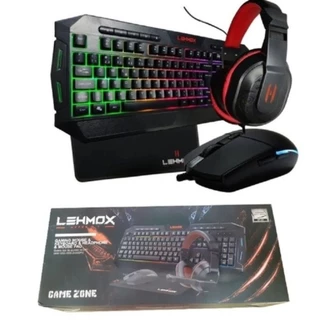 Kit Game Zone Lehmox GT-C1 Gaming Mouse Teclado e Headset