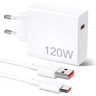 Carregador rápido de 120W com 6A USB C cabo 1M para Mi Turbo Charge, carregador rápido com USB C cabo para Xiaomi 12T 11T Pro 12 Lite 12X, Redmi Note 11 11S 10 Pro, Mi 11 Ultra 11i