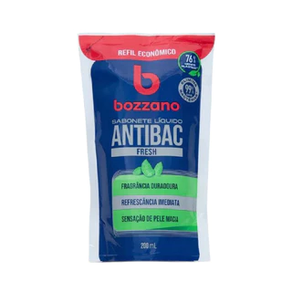 Refil Sabonete Liquido Fresh Homem Economico Bozzano 200Ml