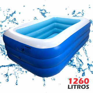 Piscina Infantil Infl Vel De Pl Stico Retangular Litros X X Cm Shopee Brasil