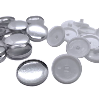 Botão Para Forrar Metal Com Pezinho De Plástico 18mm ou 20mm De Encapar Poltrona Almofadas