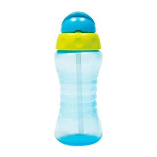 Garrafa Infantil com Canudo Retrátil 300ml Fresh Azul