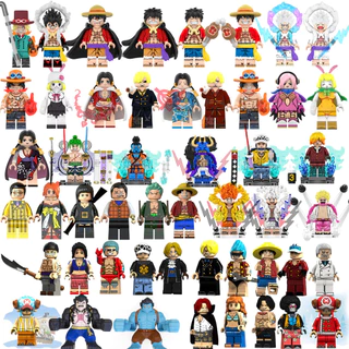 Blocos De Construção De Uma Peça De Anime Luffy Series Zoro Sanji Sabo Ace Minifigures Toys