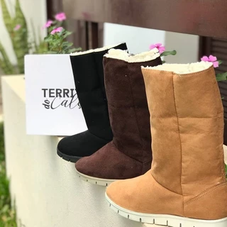 Bota de Pêlo Ugg Feminina toda Peluciada Forrada Lã Inverno