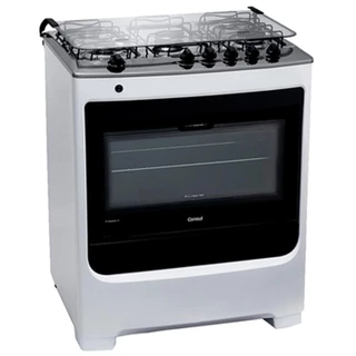 Fogão Consul 5 Bocas CFS5NAB | Botões Removíveis, Acendimento Automático, Branco, Bivolt