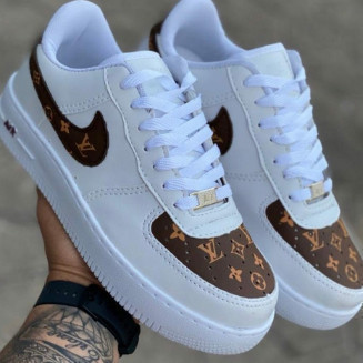 LV Louis Vuitton Tênis Masculinos De Skate De Cano Baixo