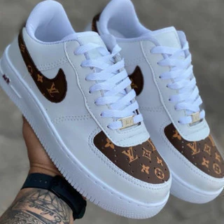 LV Louis Vuitton Tênis Masculinos De Skate De Cano Baixo