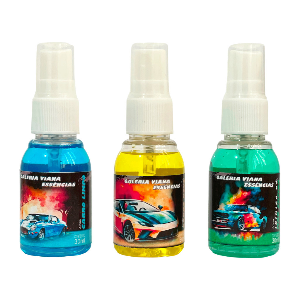 3 Spray Automotivo Cheirinho P/ Carro Aroma Automotivo Luxo