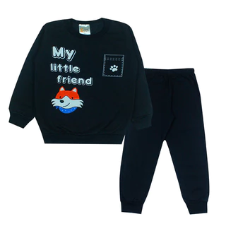 Conjunto Infantil Moletom Bebê Menino Roupas De Frio Inverno