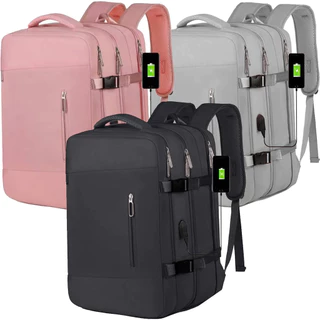 Mochila Executiva Expansivel Low Cost Notebook Mala Bordo Organizadora Reforçada Viagem Ferias Faculdade Malinha Mala com Porta USB