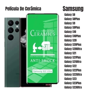Kit com 5Pcs/10Pcs/25Pcs Película Cerâmica 9D Gel Hidrogel Flexível Para Samsung S20FE/S21FE/S21Ultra/S22Ultra/S23Ultra