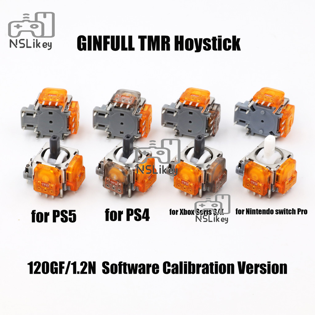 GINFULL 2 Pçs TMR Efeito Eletromagnético 3D Analógico Joystick