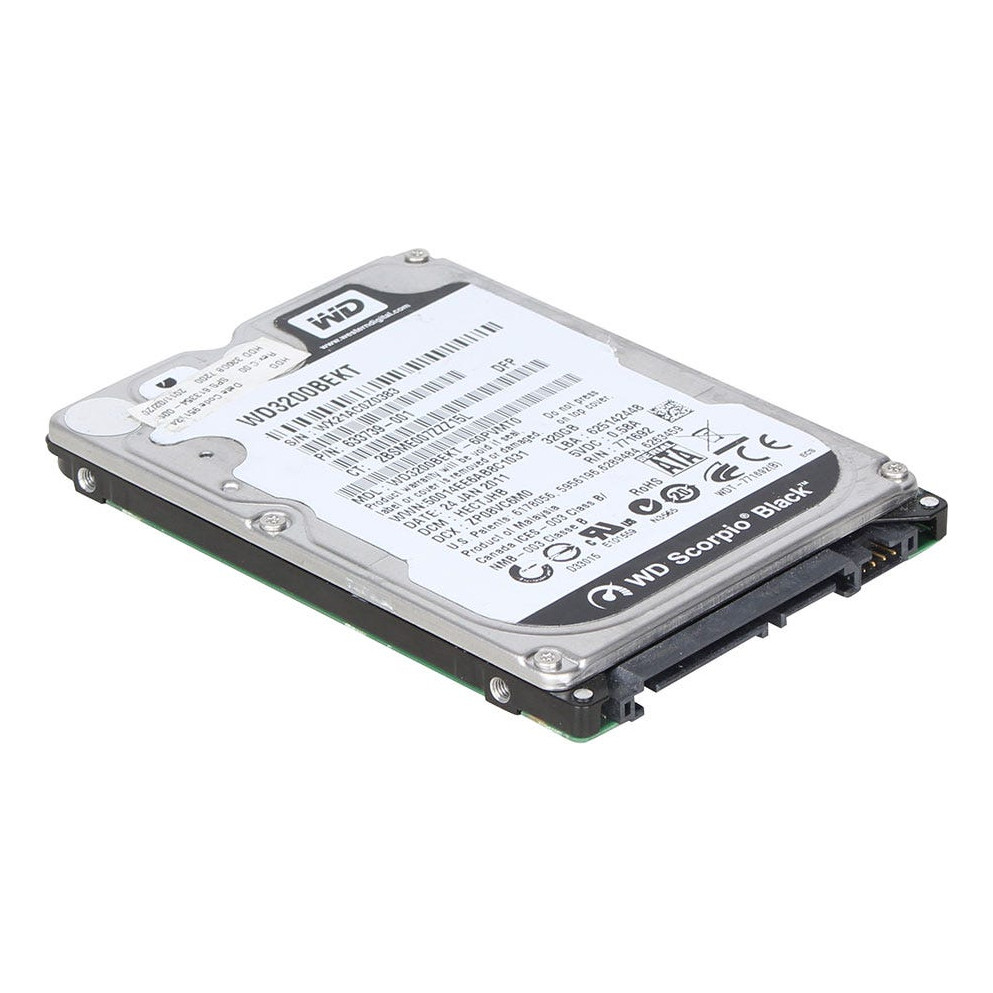 Disco Hd Sata Notebook Wd Scorpio Black 320gb 7.2k 2.5 0j1cm4 ...