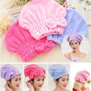Touca para seca cabelo Mágica Touca de Banho Super Absorvente Toalha de Microfibra Seca cabelo pronto entregar-YOUYI