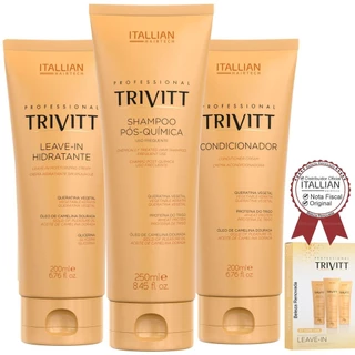 Kit Home Care C/ Leave-In Hidratante Trivitt 3 Itens em Oferta na Shopee