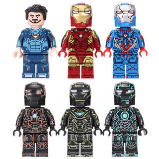 Compatível com Lego devely Homem de Ferro MK46 Anti-Hulk Guerra do Trovão Robot Boy Block Block montado 9F2M