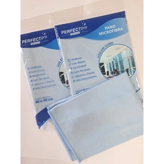 Kit 3 Panos Multiuso Microfibra Vidros Perfect Pro 40x40