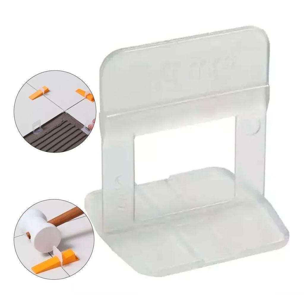 Espaçador Nivelador Cortag Largo Pacote 50 Peças 1mm 1.5mm 2mm