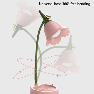 Lâmpada De Mesa Flower LED De Escrivaninha Para Quartos De Estudantes Iluminação De Leitura Por Toque Multifuncional Proteção Dos Olhos