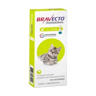 Bravecto Antipulgas Transdermal MSD para Gatos 1,2 a 2,8kg