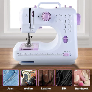 NOVO Mini Máquina De Costura Multifuncional Doméstica Composta de 12 Pontos em Oferta na Shopee