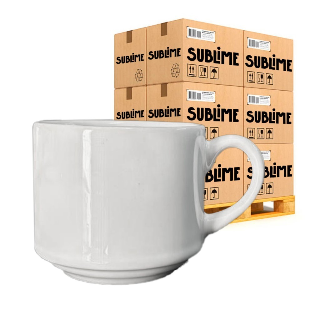 6 Xícaras para Sublimação Sublime 180ML Qualidade AAA