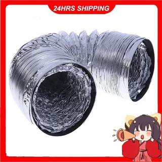 Novo Tubo De Ventilação De 4 Polegadas 100mm PVC Alumínio Ar Mangueira De Exaustão Flexível Duto 1.5M Ventilador Do Sistema De