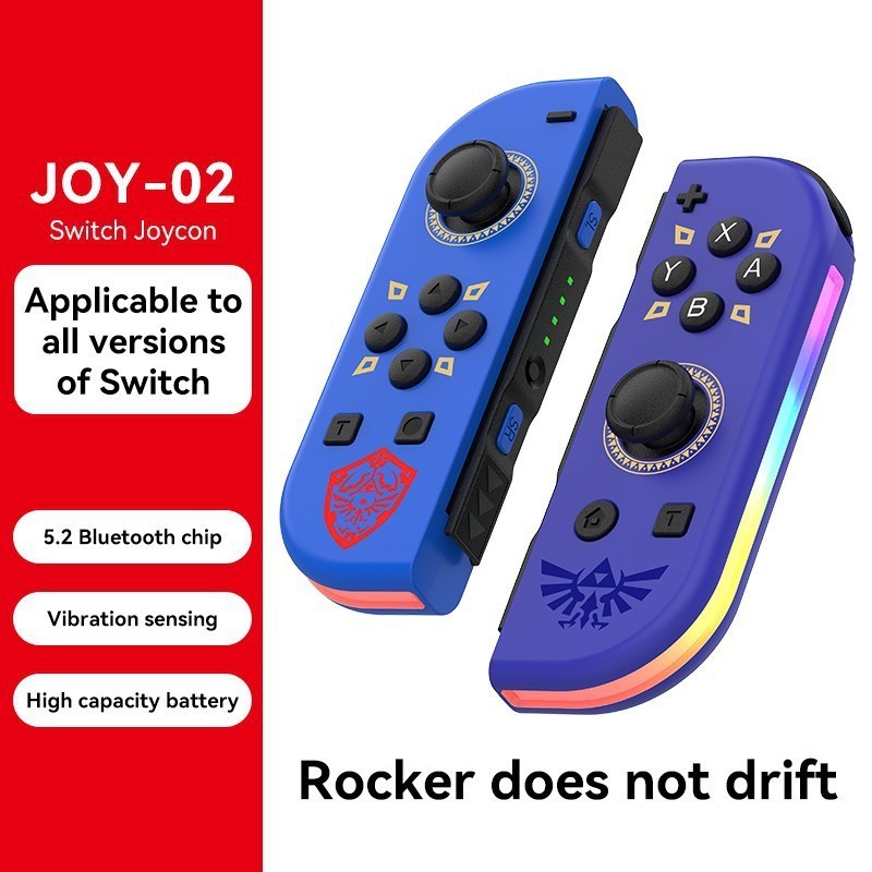 Switch JoyCon LED light Gamepad Controller Com Despertar E Vibração ...