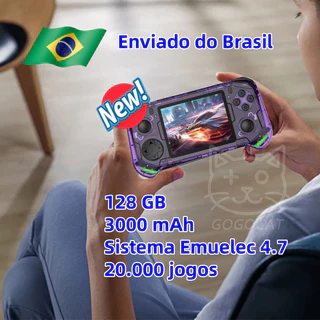 Console De Jogos Portátil Retrô QR3508H , 20.000 , 128 Gb , Emuelec 4.7 (Enviado Do Brasil)