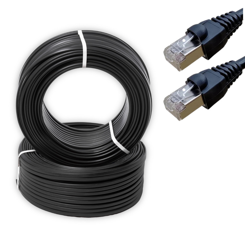 Cabo De Rede Patch Cord Cat6 100 Metros Cat 6 Blindado